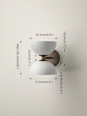 Ruzo - 2 light bronze and porcelain wall light | Wall Light | Lights & Lamps Inc | Modern Affordable Designer Lighting | USA