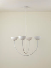 Ruzo - 4 light warm white porcelain ceiling pendant | Chandelier | Lights & Lamps Inc | Modern Affordable Designer Lighting | USA