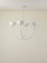 Ruzo - 4 light warm white porcelain ceiling pendant