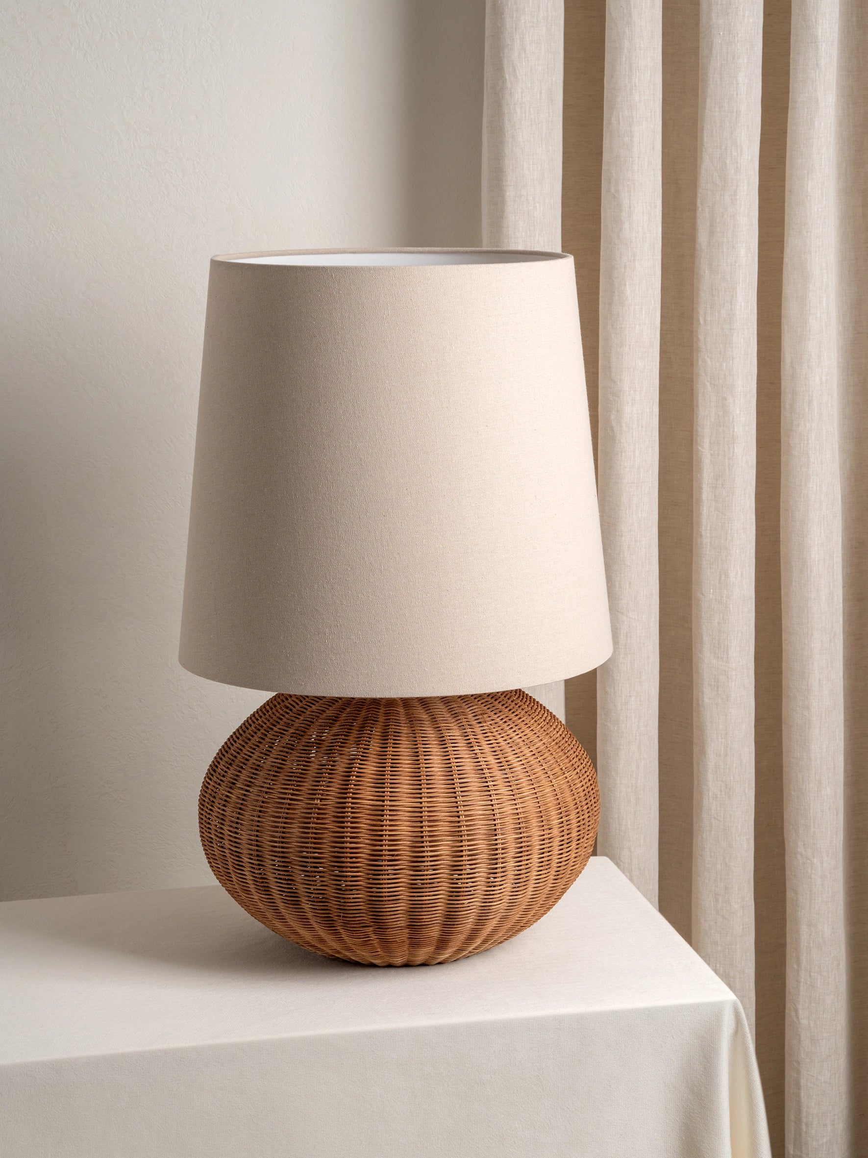 Sanvi - extra large rattan globe table lamp | Table lamp | lights & lamps | US | Modern affordable designer lighting