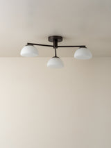 Silio - 3 light bronze and opal flush