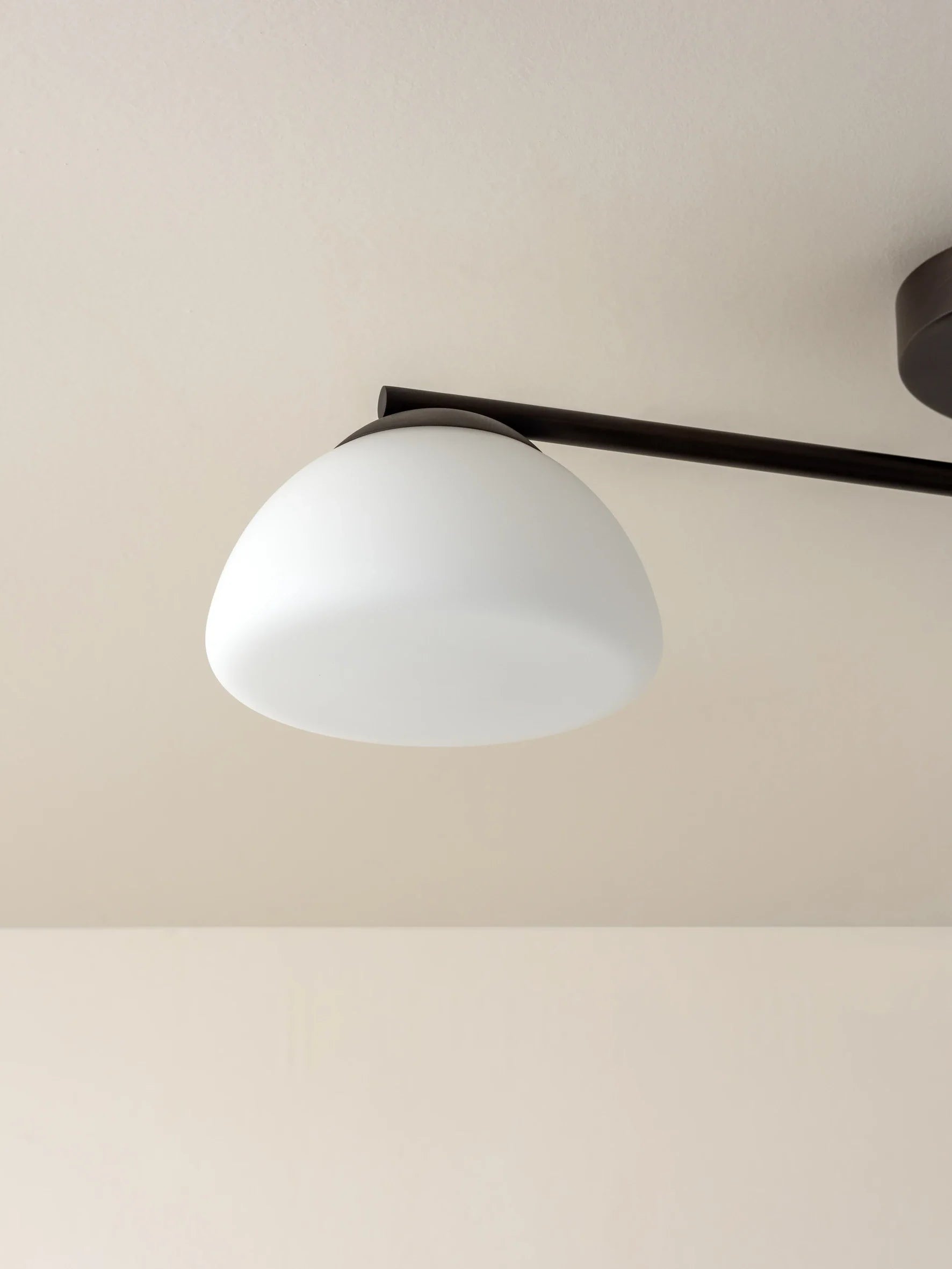 Silio - 3 light bronze and opal flush | Ceiling Light | lights&lamps | UK | Modern Affordable Designer Lighting