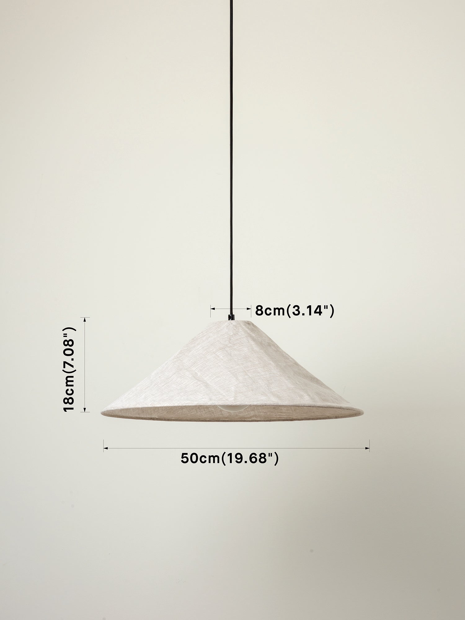 LAMPSHADE with dimensions on image