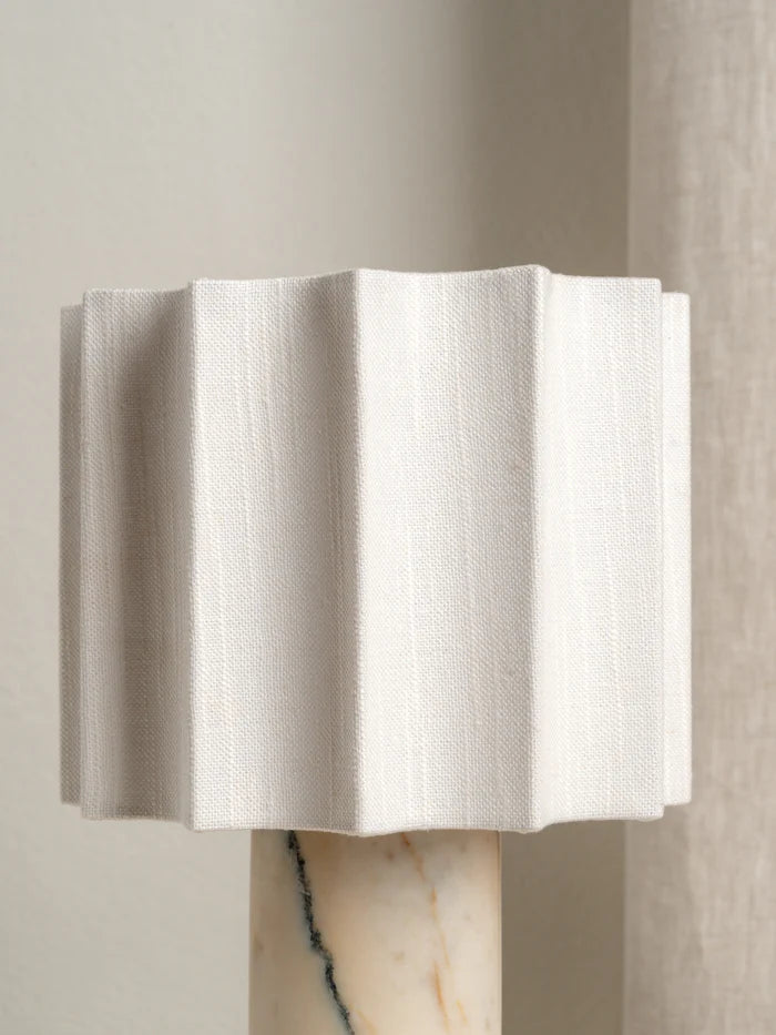 Valli - Viola Calacatta marble and linen rechargeable table lamp | Table lamp | lights & lamps | US | Modern affordable designer lighting