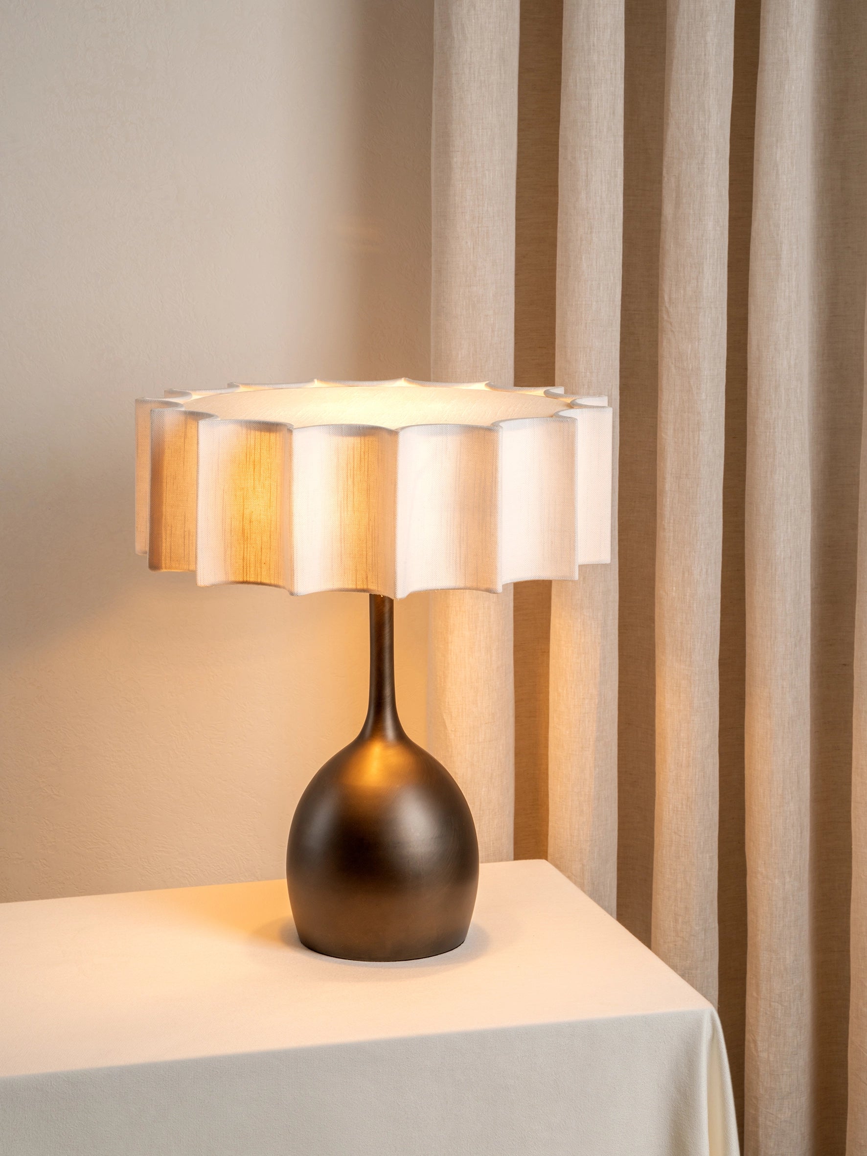 Viotti - bronze and linen table lamp | Table lamp | lights & lamps | US | Modern affordable designer lighting