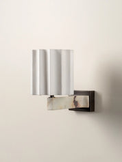 Viotti - Calacatta Viola marble and linen wall light | Wall Light | lights&lamps | UK | Modern Affordable Designer Lighting