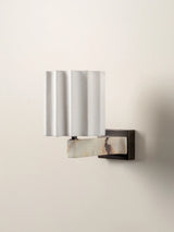 Viotti - Calacatta Viola marble and linen wall light