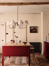 Aston aged brass chandelier