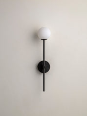 Chelvara - matt black and opal wall light | Wall Light | lights&lamps | UK | Modern Affordable Designer Lighting