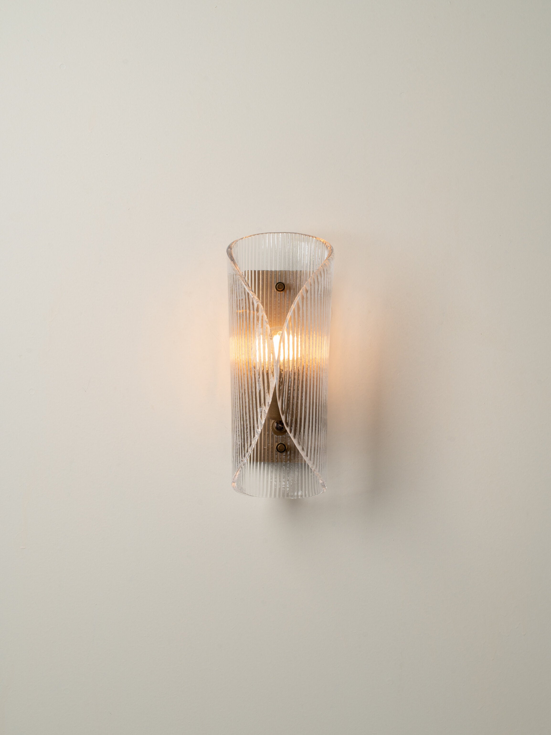 Cannoli - aged brass and textured glass wall light | Wall light | lights & lamps | Modern affordable designer lighting 