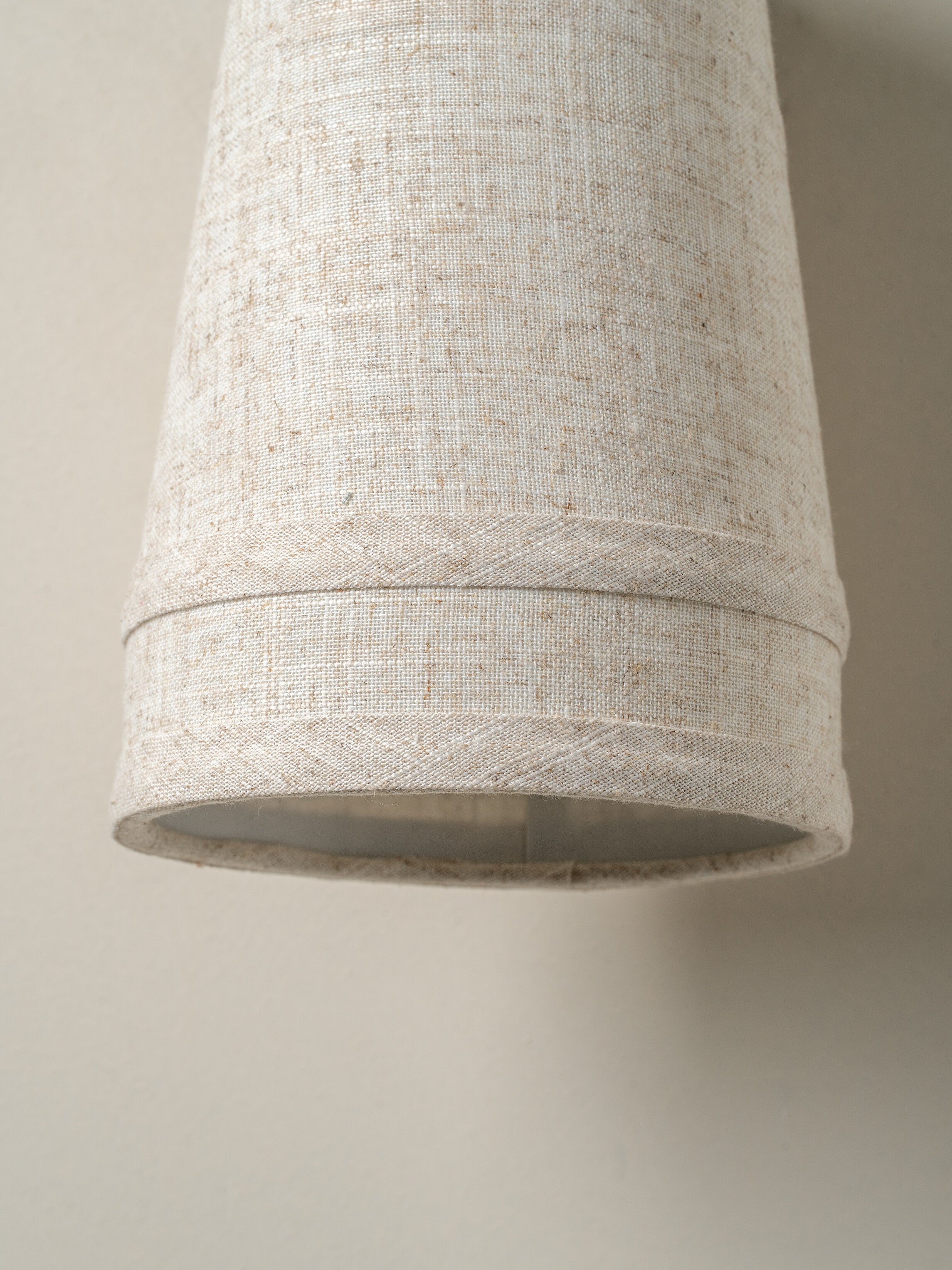 Solara - bronze and layered natural linen wall light | Wall light | lights & lamps | Modern affordable designer lighting