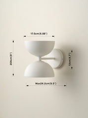 Ruzo - 2 light warm white and porcelain wall light | Wall Light | Lights & Lamps Inc | Modern Affordable Designer Lighting | USA