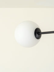 Chelso - 4 light matt black and opal flush | Ceiling Light | Lights & Lamps Inc | Modern Affordable Designer Lighting | USA