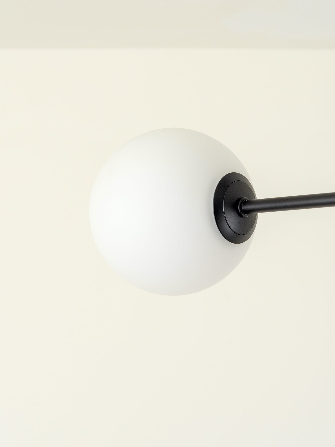 Chelso - 4 light matt black and opal flush | Ceiling Light | Lights & Lamps Inc | USA