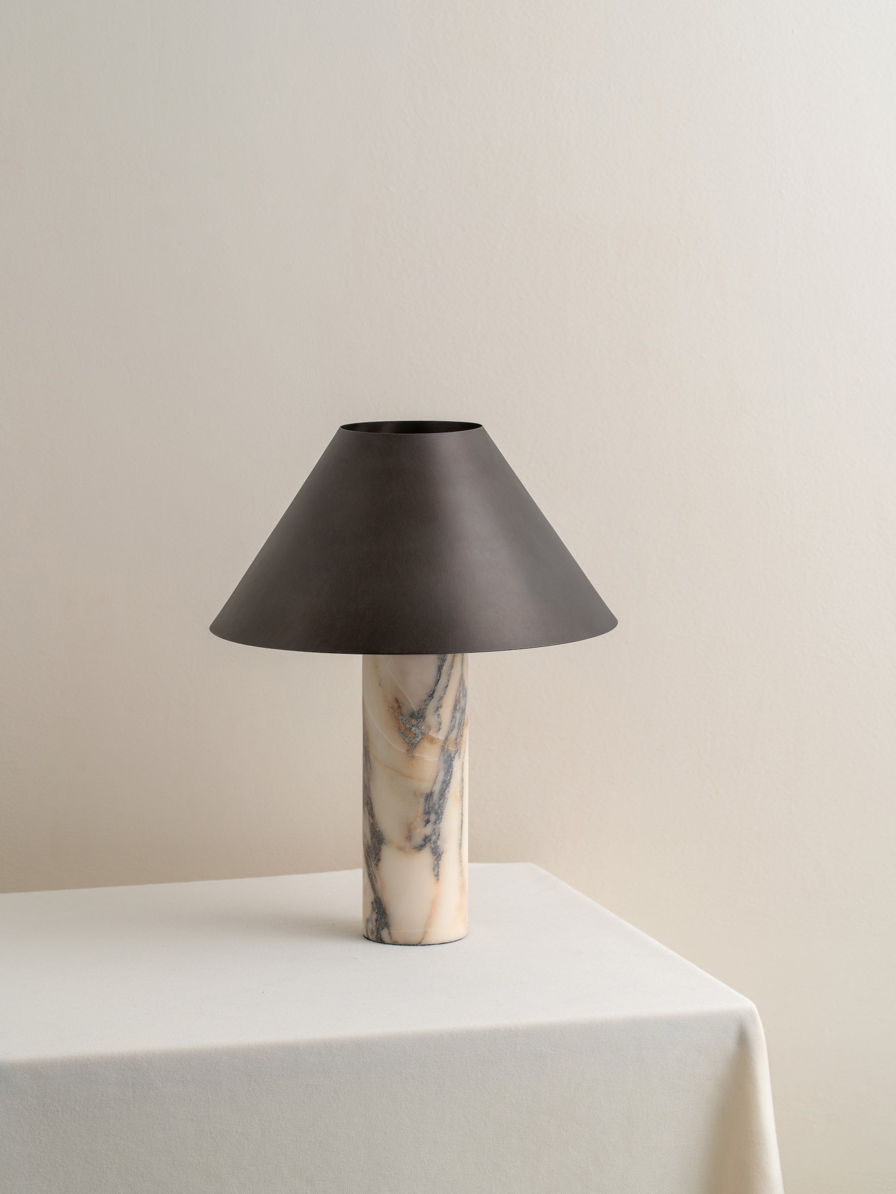 Cline - calacatta viola marble and bronze table lamp | Table Lamp | Lights & Lamps Inc | USA