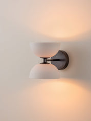 Ruzo - 2 light bronze and porcelain wall light | Wall Light | Lights & Lamps Inc | Modern Affordable Designer Lighting | USA