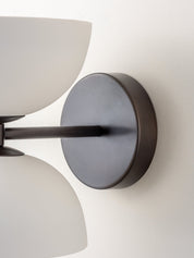 Ruzo - 2 light bronze and porcelain wall light | Wall Light | Lights & Lamps Inc | Modern Affordable Designer Lighting | USA