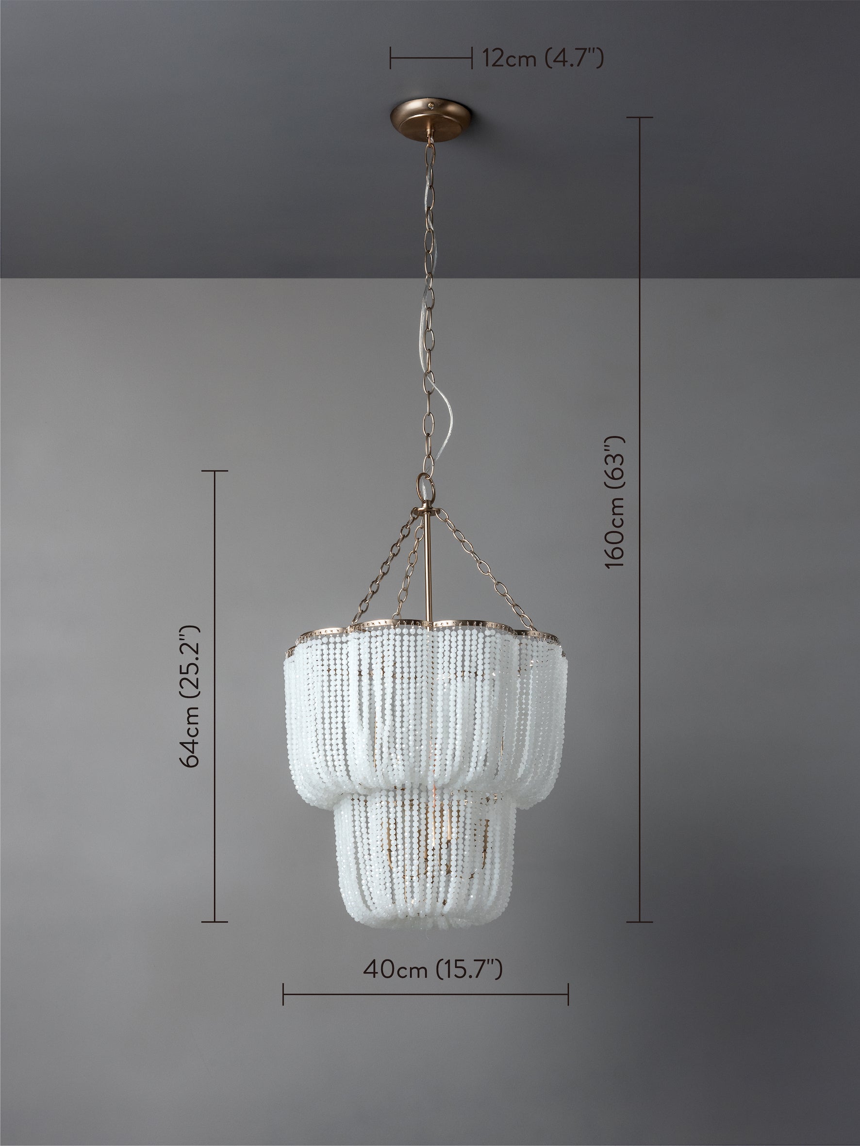 Pello - 4 light white scalloped chandelier | Ceiling Light | Lights & Lamps Inc | Modern Affordable Designer Lighting | USA