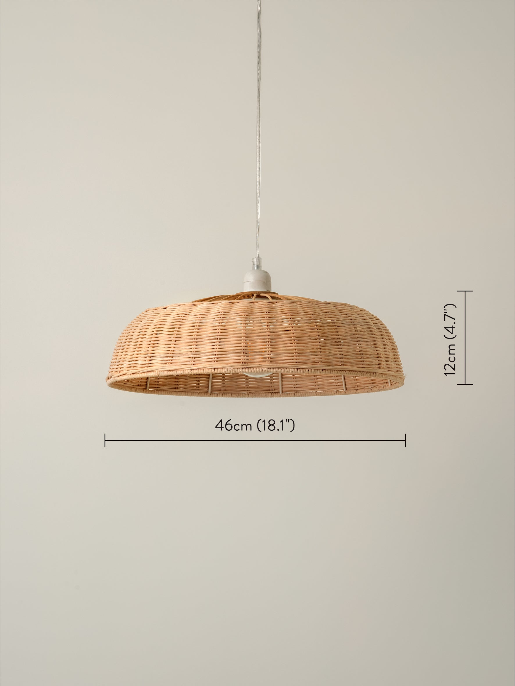Hao - natural rattan easy fit lampshade | Lamp shade | Lights & Lamps Inc | USA