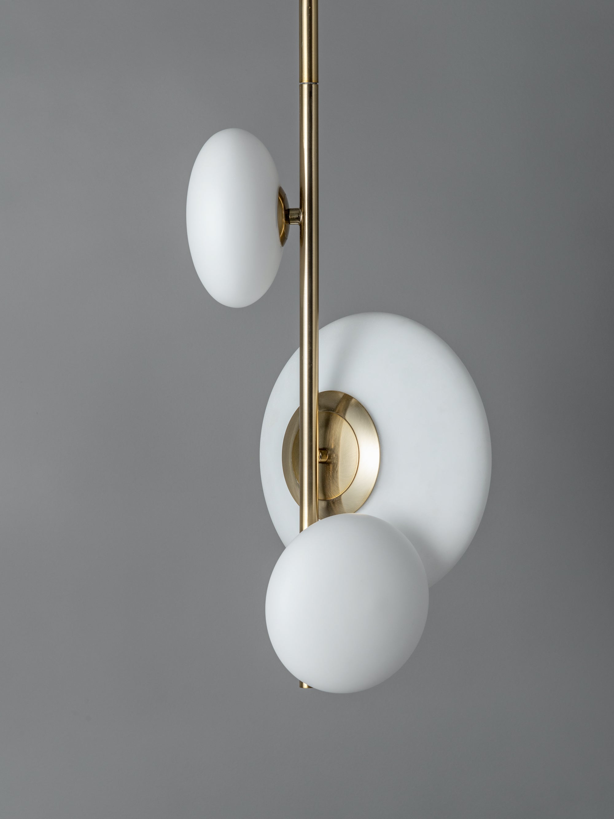 Imperial - 3 light brass and opal pendant | Ceiling Light | Lights & Lamps Inc | Modern Affordable Designer Lighting | USA