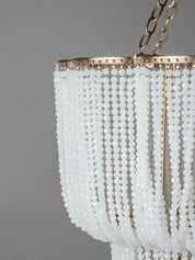 Pello - 4 light white scalloped chandelier | Ceiling Light | Lights & Lamps Inc | Modern Affordable Designer Lighting | USA
