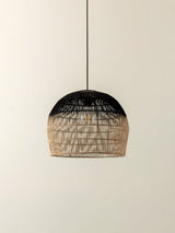 Bilu - black and natural ombre pendant light