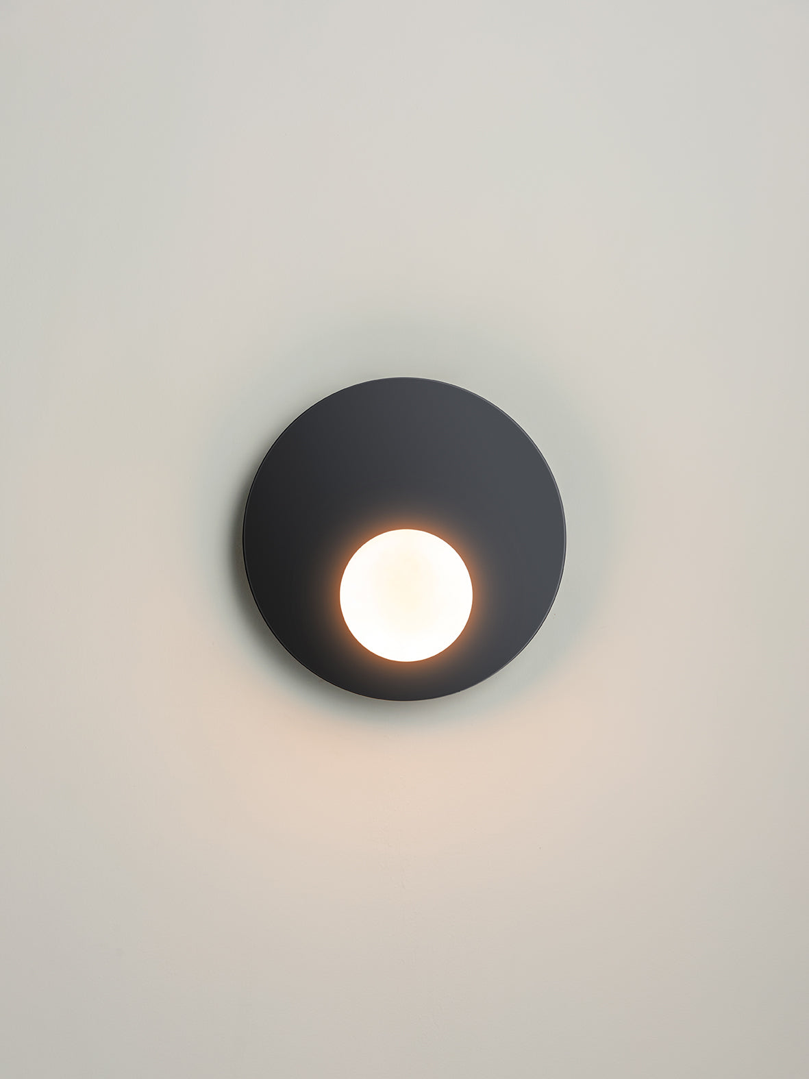 Luna - 1 light matt black wall light | Wall Light | Lights & Lamps Inc | USA