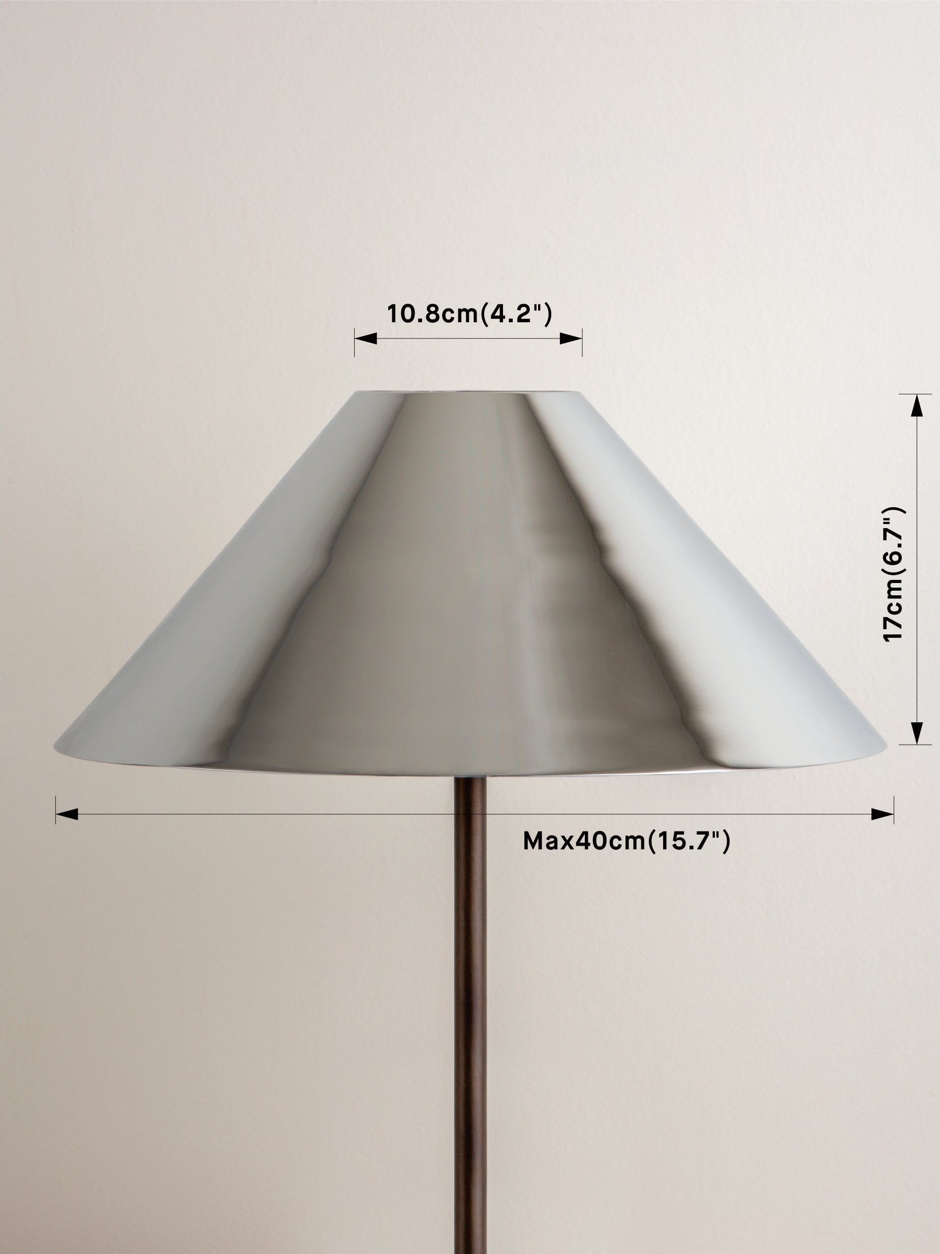 Editions chrome lampshade - shade only | Table Lamp | Lights & Lamps | UK | Modern Affordable Designer Lighting