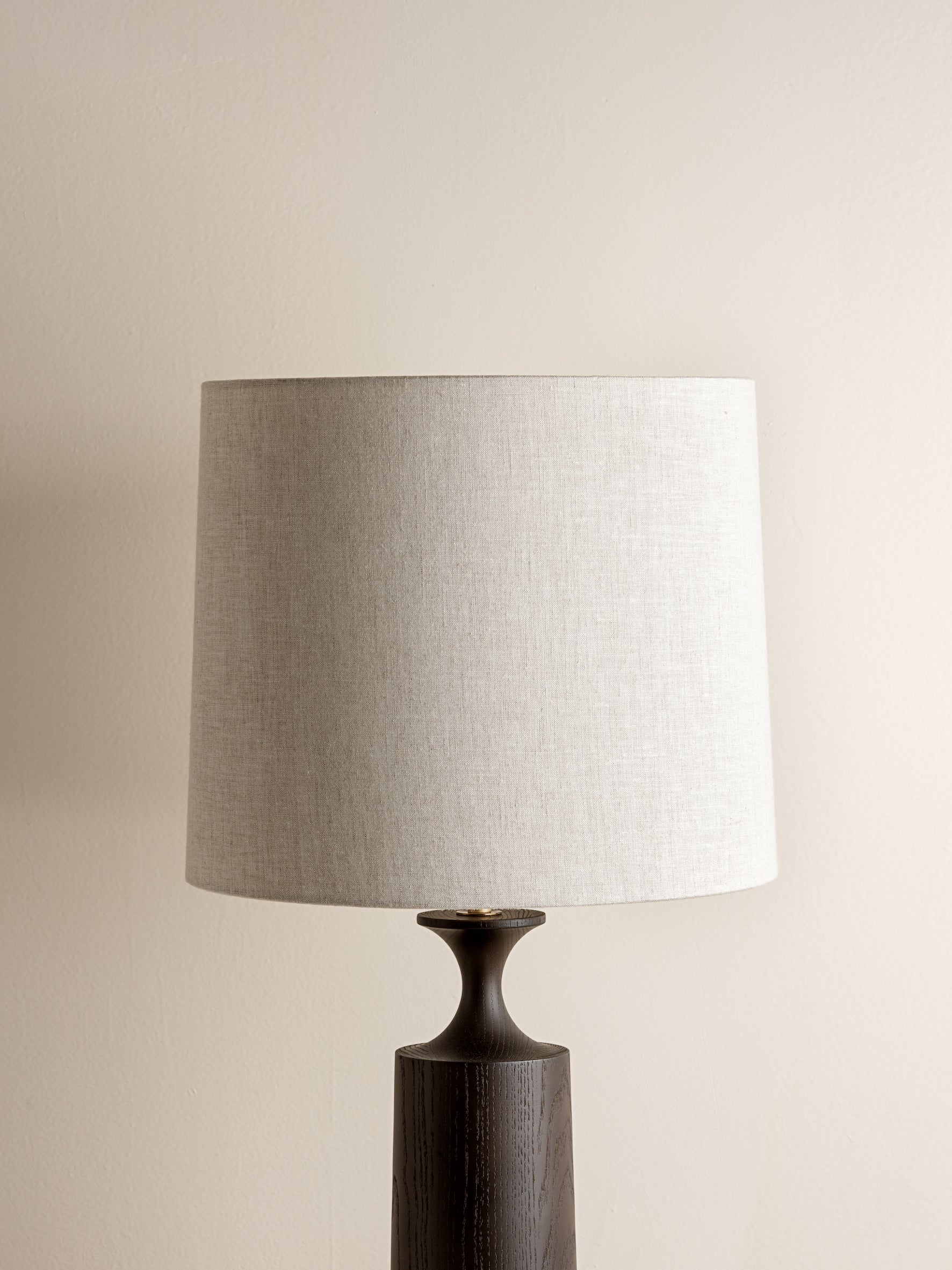 Morton - dark wood and linen table lamp | Table Lamp | Lights & Lamps Inc | Modern Affordable Designer Lighting | USA