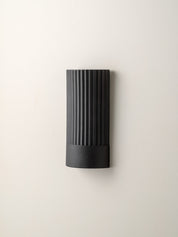 Nitara - chocolate ribbed concrete wall light | Wall Light | Lights & Lamps Inc | Modern Affordable Designer Lighting | USA