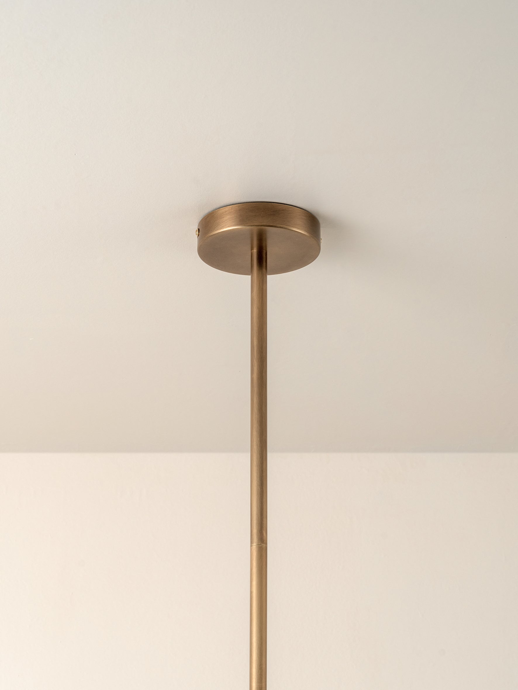 Perry - 6 light aged brass and opal pendant – lights&lamps