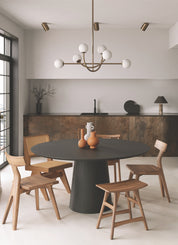 Perry - 6 light aged brass and opal pendant | Ceiling Light | Lights & Lamps Inc | Modern Affordable Designer Lighting | USA