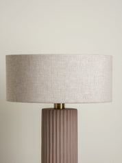 Avero - taupe ribbed concrete table lamp | Table Lamp | Lights & Lamps Inc | Modern Affordable Designer Lighting | USA