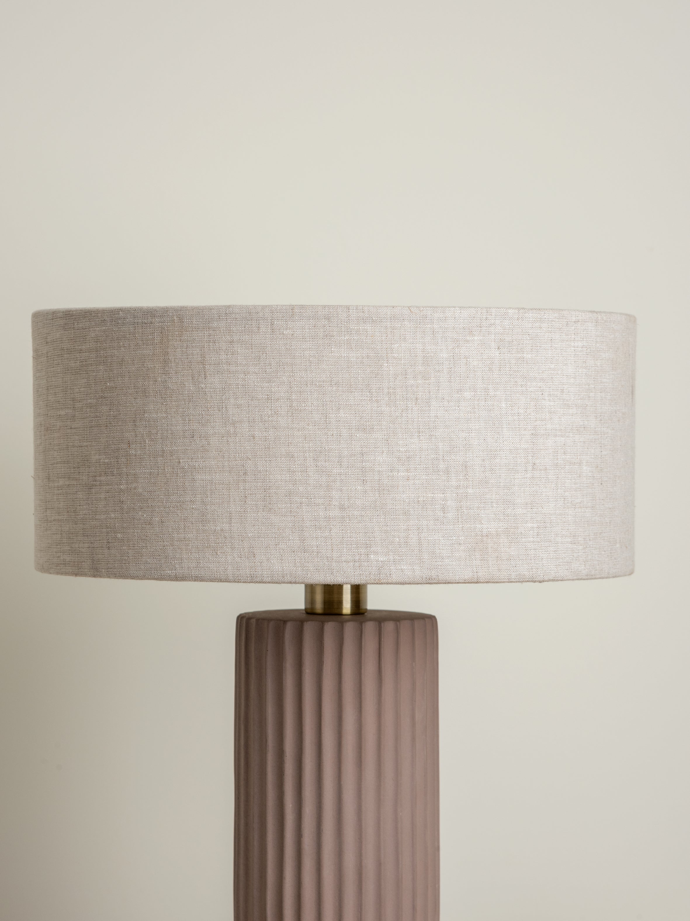Avero - taupe ribbed concrete table lamp | Table Lamp | Lights & Lamps Inc | Modern Affordable Designer Lighting | USA