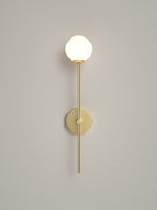 Chelso - brushed brass and opal wall light | Wall Light | Lights & Lamps Inc | Modern Affordable Designer Lighting | USA