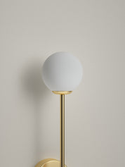 Chelso - brushed brass and opal wall light | Wall Light | Lights & Lamps Inc | Modern Affordable Designer Lighting | USA