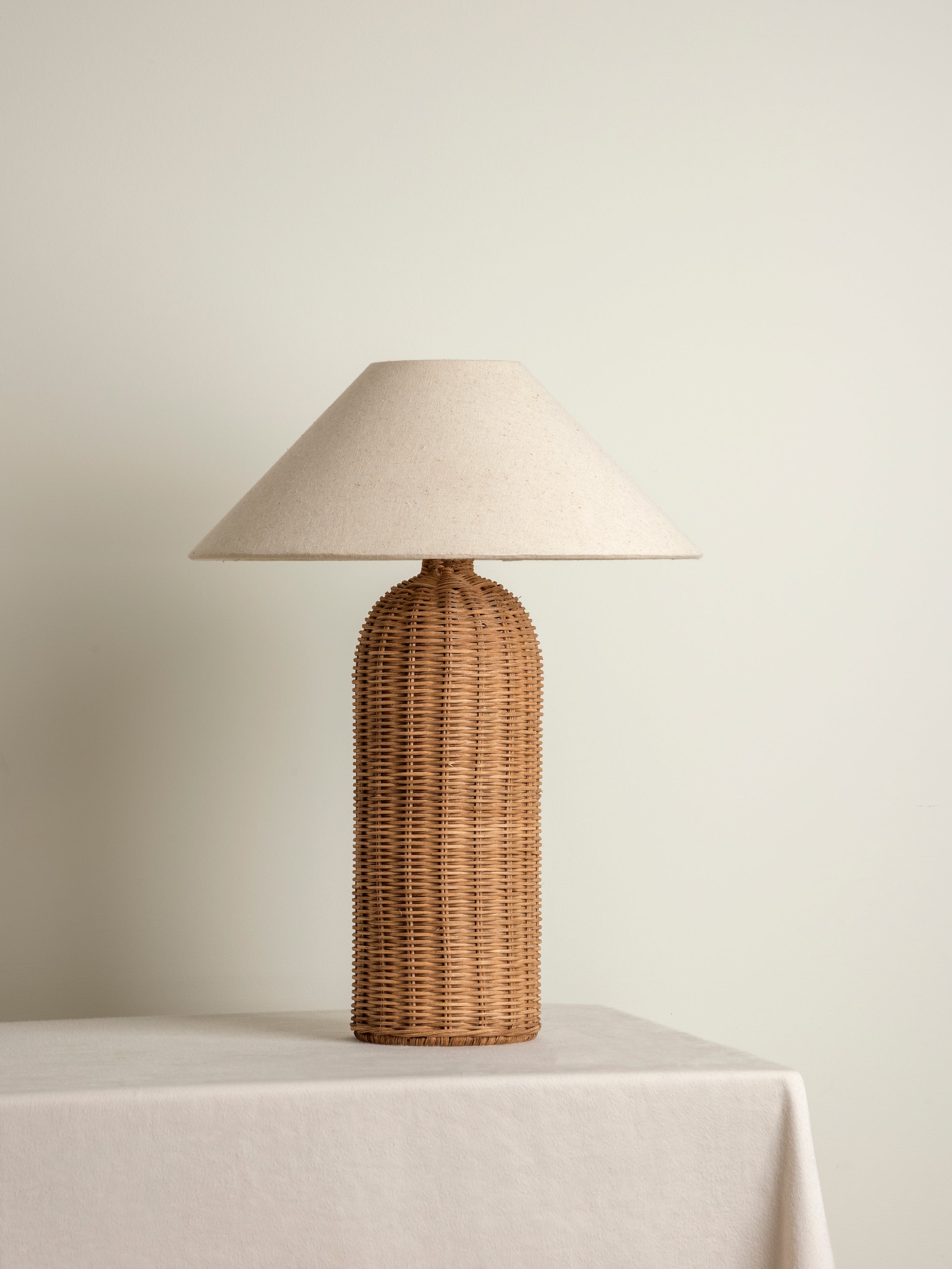Ensia - tall rattan table lamp | Table Lamp | Lights & Lamps Inc | USA