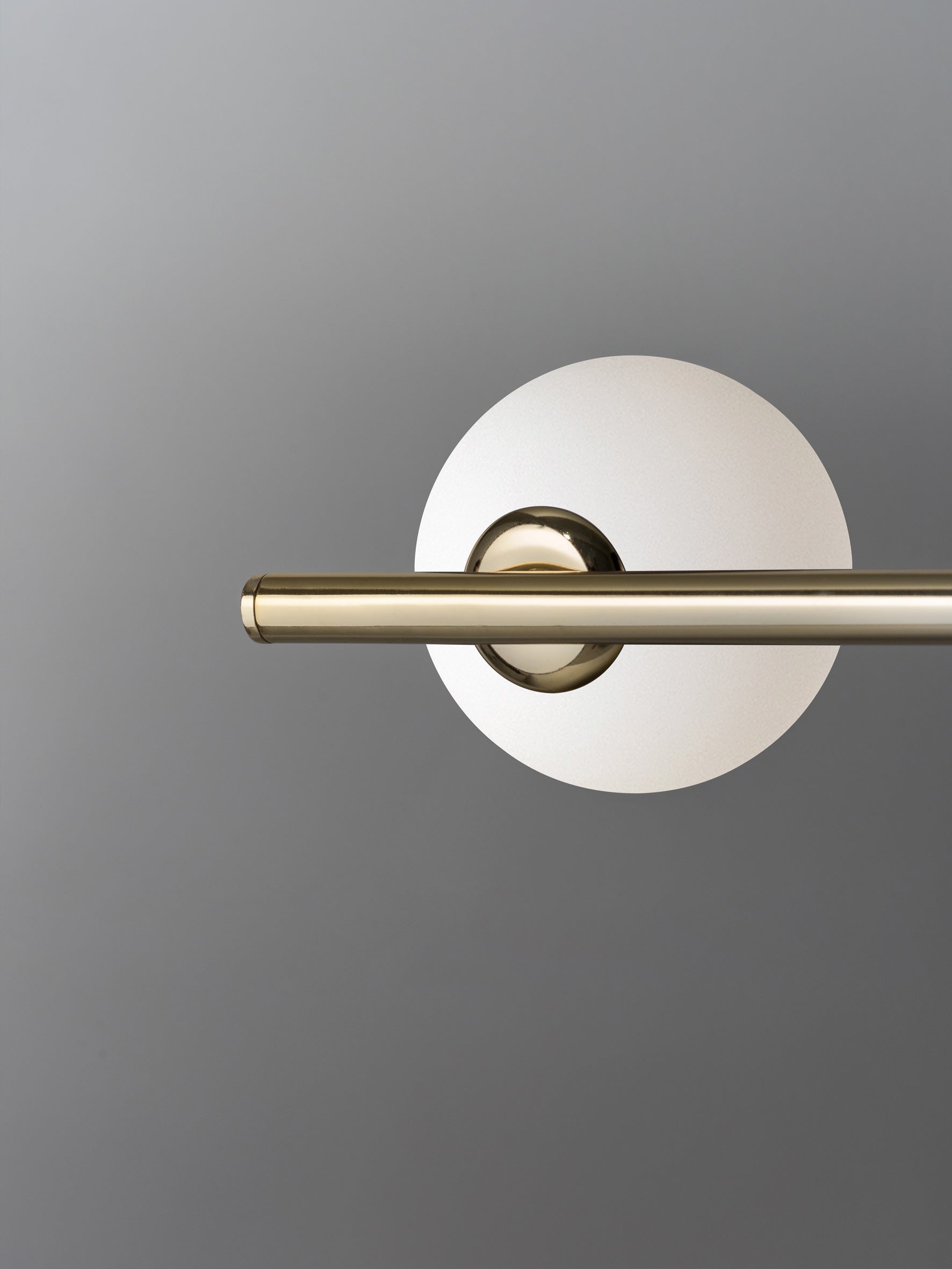 Perch - 4 light brass and opal pendant bar | Ceiling Light | Lights & Lamps Inc | USA