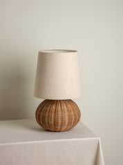 Sanvi - rattan globe table lamp | Table Lamp | Lights & Lamps Inc | Modern Affordable Designer Lighting | USA