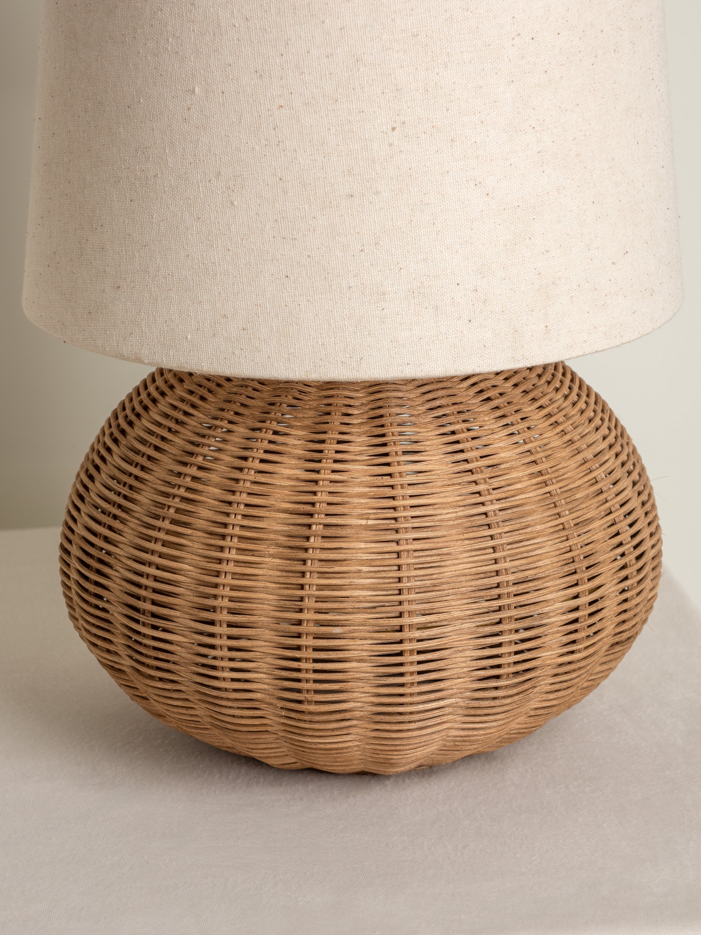 Sanvi - rattan globe table lamp | Table Lamp | Lights & Lamps Inc | USA